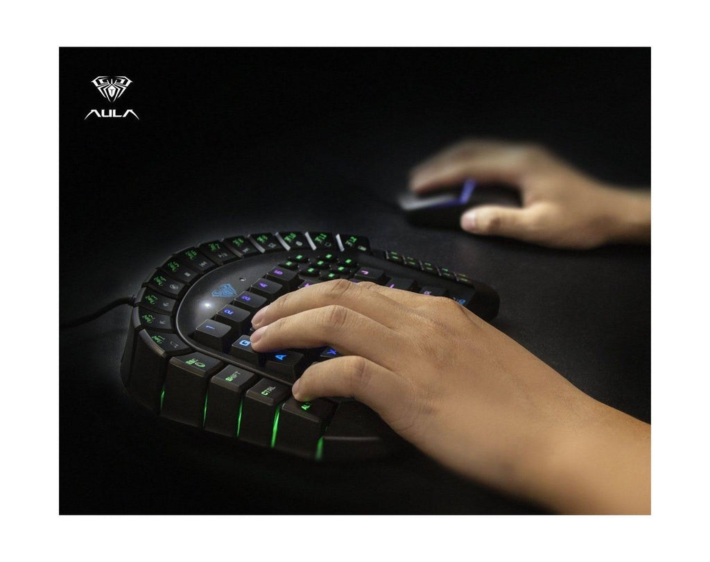 One-Hand Gaming Keyboard Mechanical RGB Backlight S380603