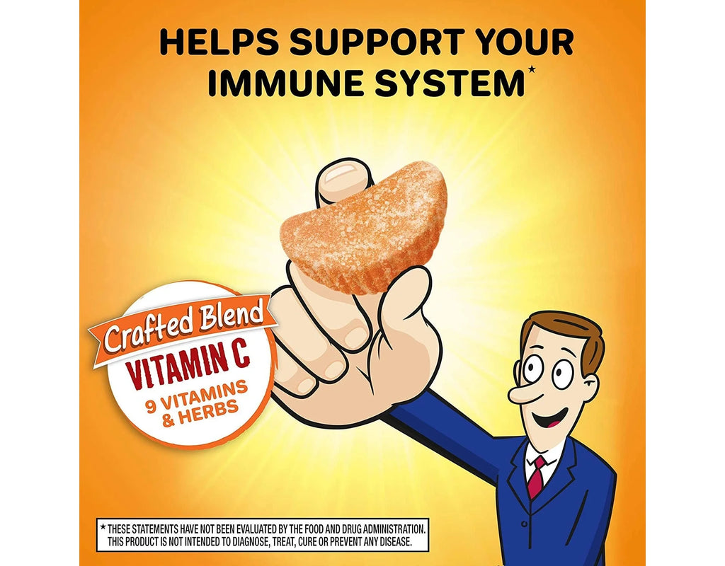 Orange Flavored Gummies, 1000mg Vitamin C, 42 ea (Pack of 4) B512523