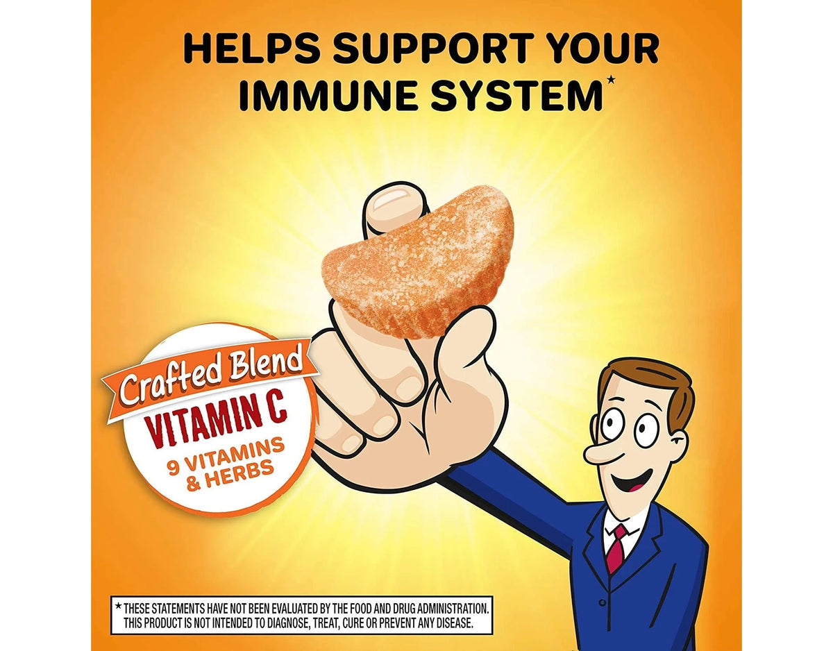 Orange Flavored Gummies, 1000mg Vitamin C, 42 ea (Pack of 4) B512523