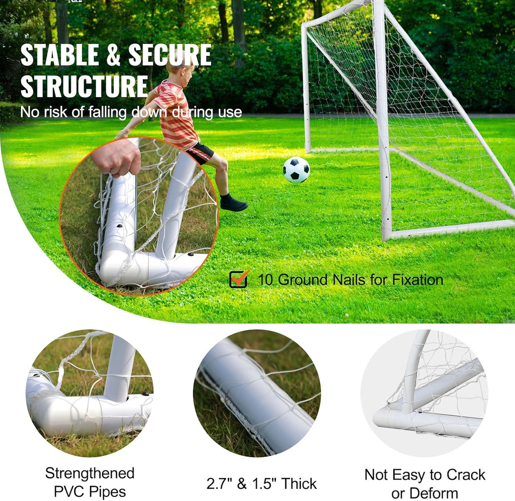12x6 ft Portable Soccer Goal with Carry Bag Q29600