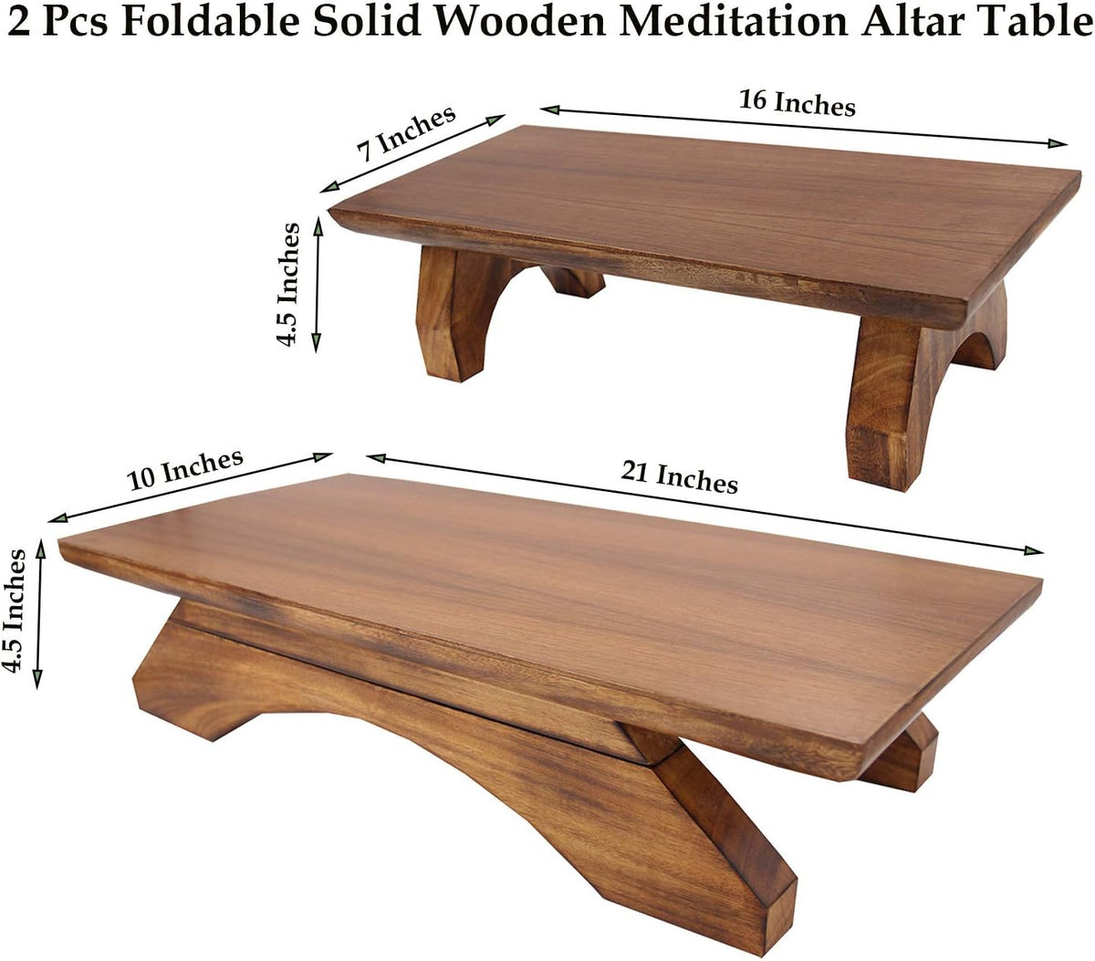 Solid Wood Hand Carved Meditation Table M295