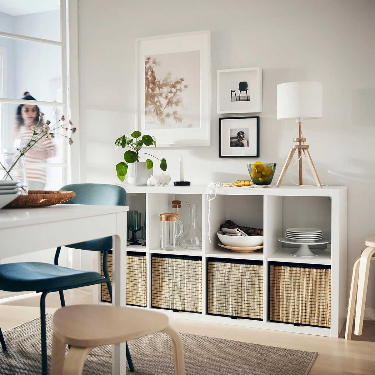 White 8 Shelf Shelving Unit (77x39x147 cm) D821