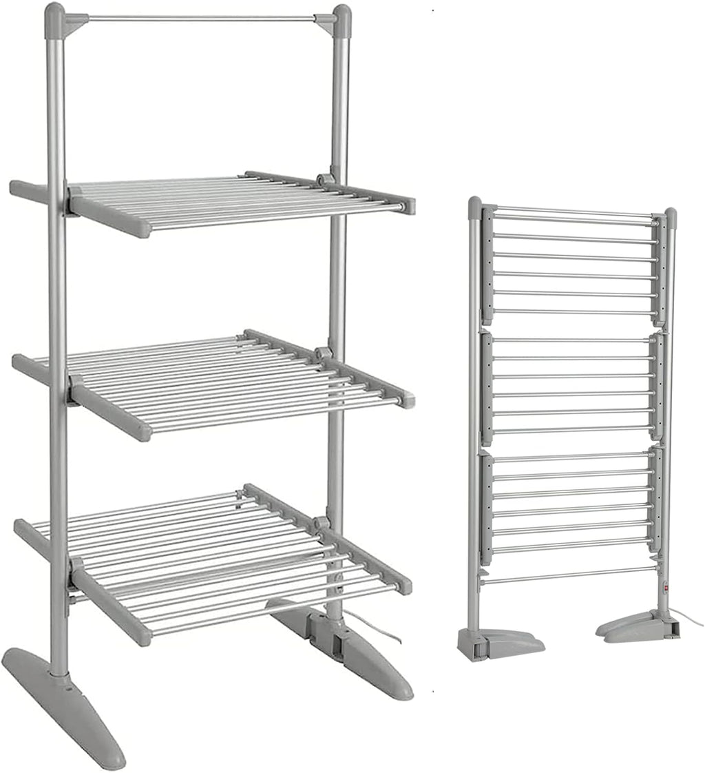 Heated Folding Electric Clothes Drying Rack O295490