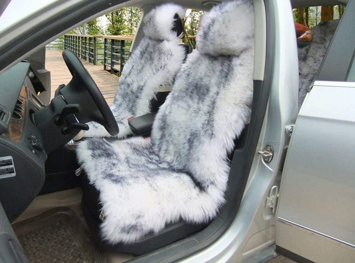 Fur Car Seat Cover Grey 1 Piece K288