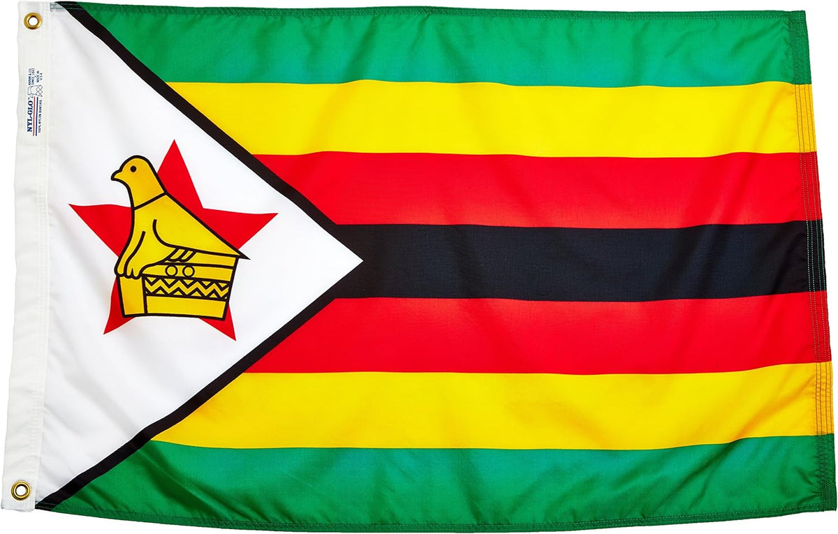 Zimbabwe Flag, 5x8 ft, Nylon E201273