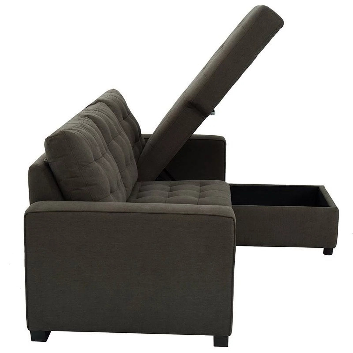 Espresso Sleeper Sectional C911