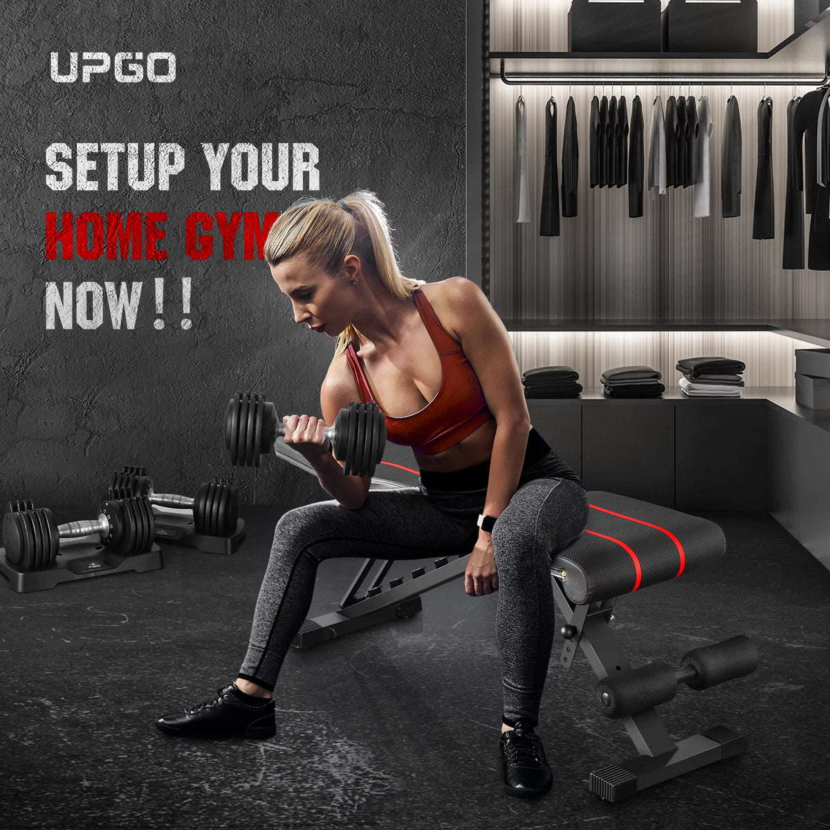 Adjustable Weight Bench 700LBS Capacity Foldable K72040