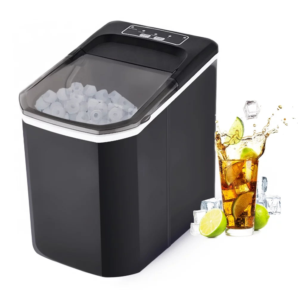 Countertop Ice Maker with Ice Scoop and Basket I701922
