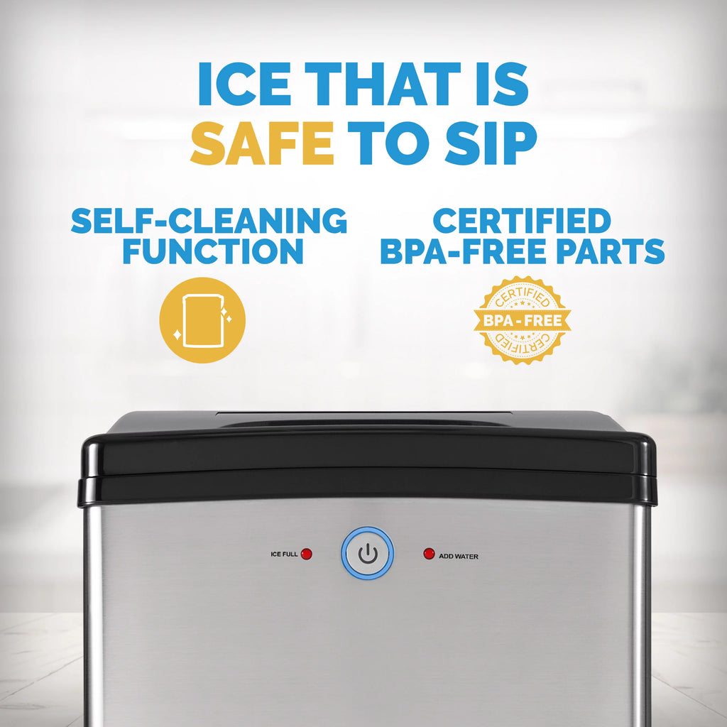 40 lb. Countertop Nugget Ice Maker in Stainless Steel H164