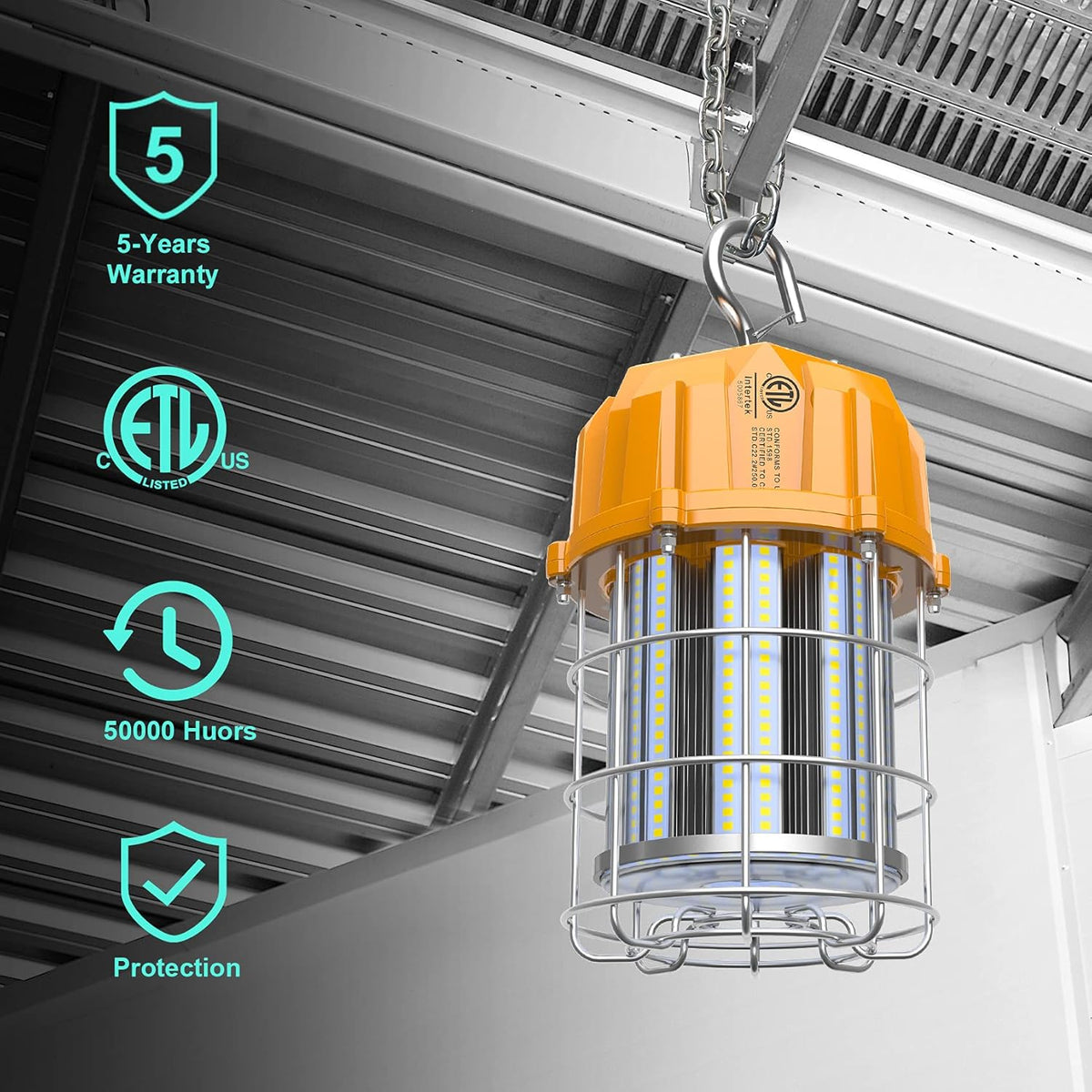 80W LED Portable Hanging Work Light, 11,600LM, IP65, Pack of 2 Q5660