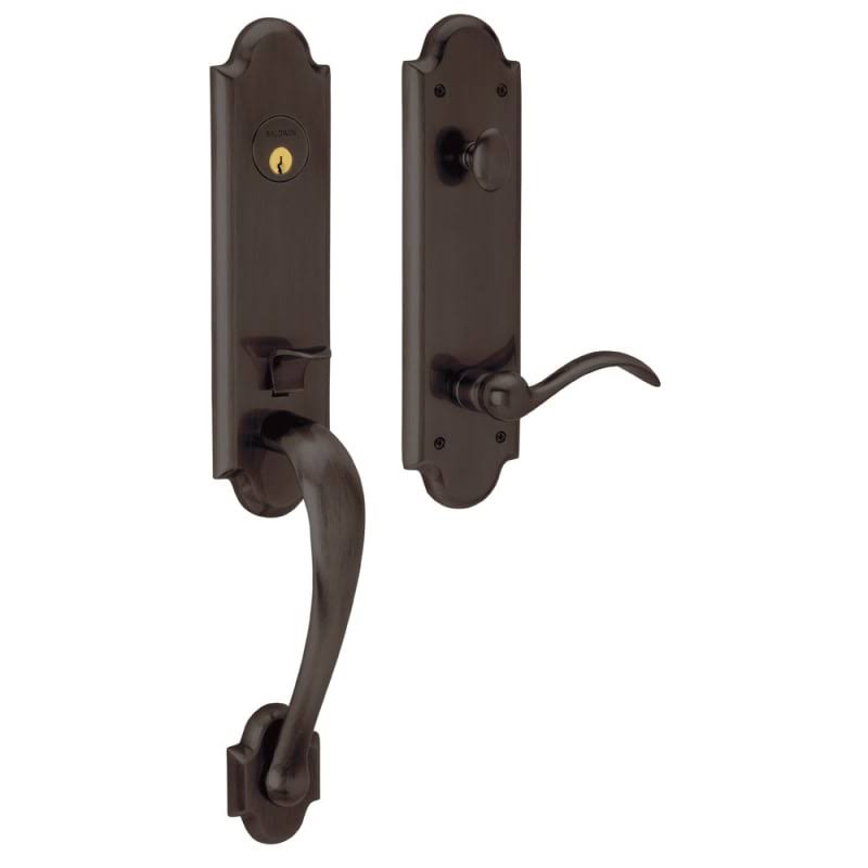Boulder Right Hand Dummy Entry Handleset with Lever in Venetian Bronze J9377