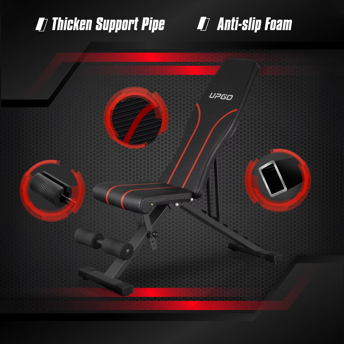 Adjustable Weight Bench 700LBS Capacity Foldable K72040