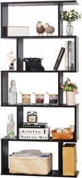 5-Tier White Wooden Bookcase B550