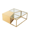 Glass Mirrored Coffee Tables Set of 3 P1523