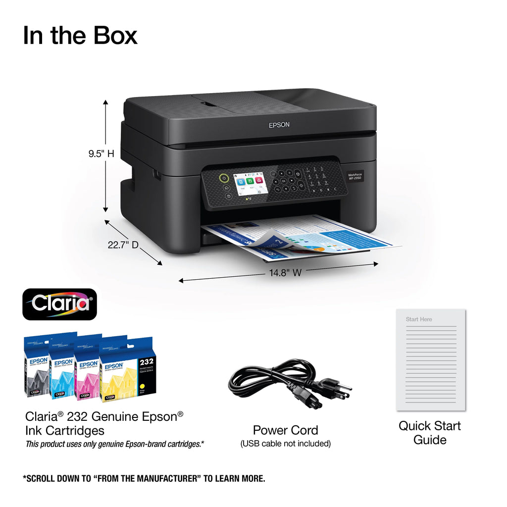 Wireless Color All-in-One Printer with Scanner, Copier and Fax F8688
