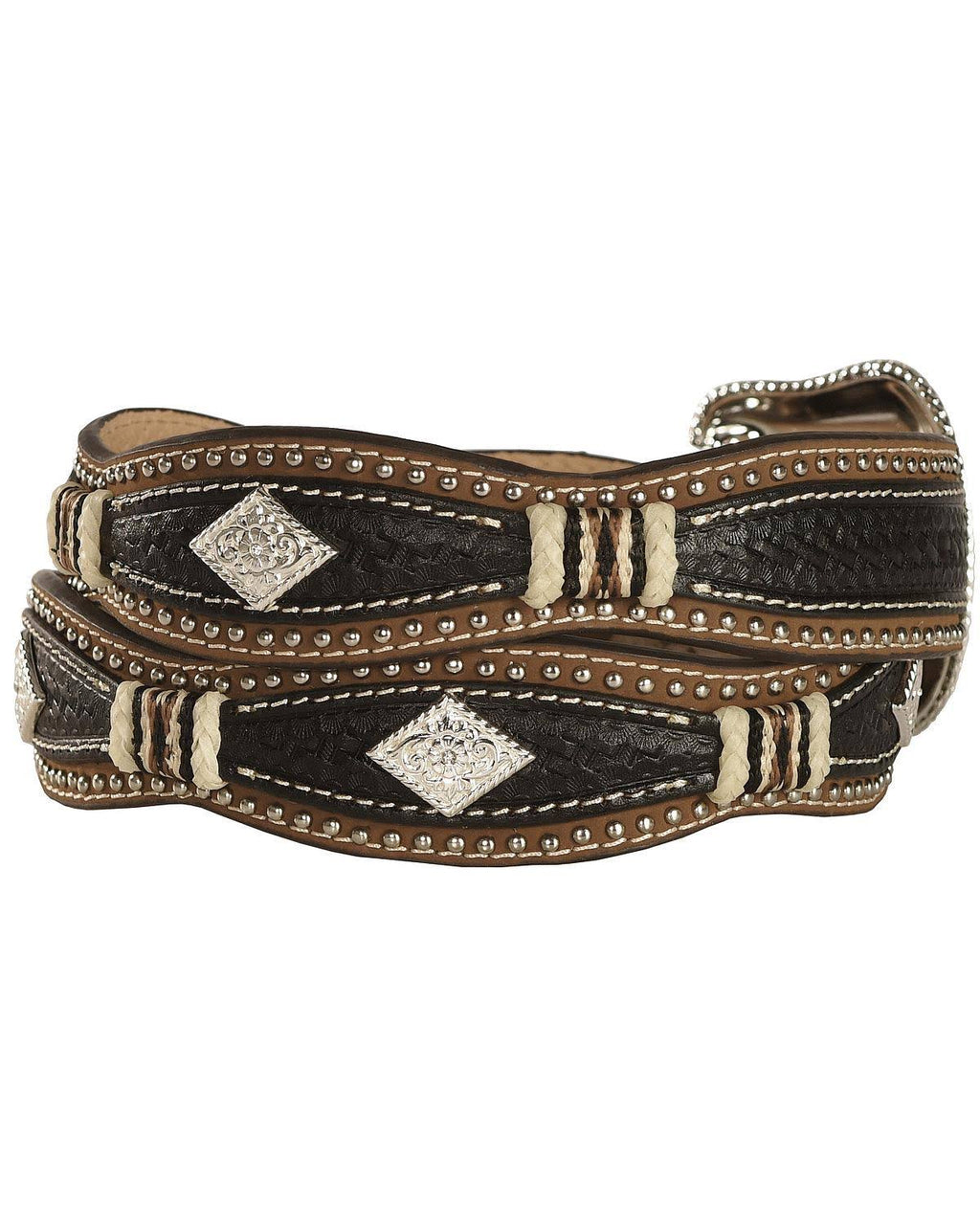 Black Brown Western Belt U9172