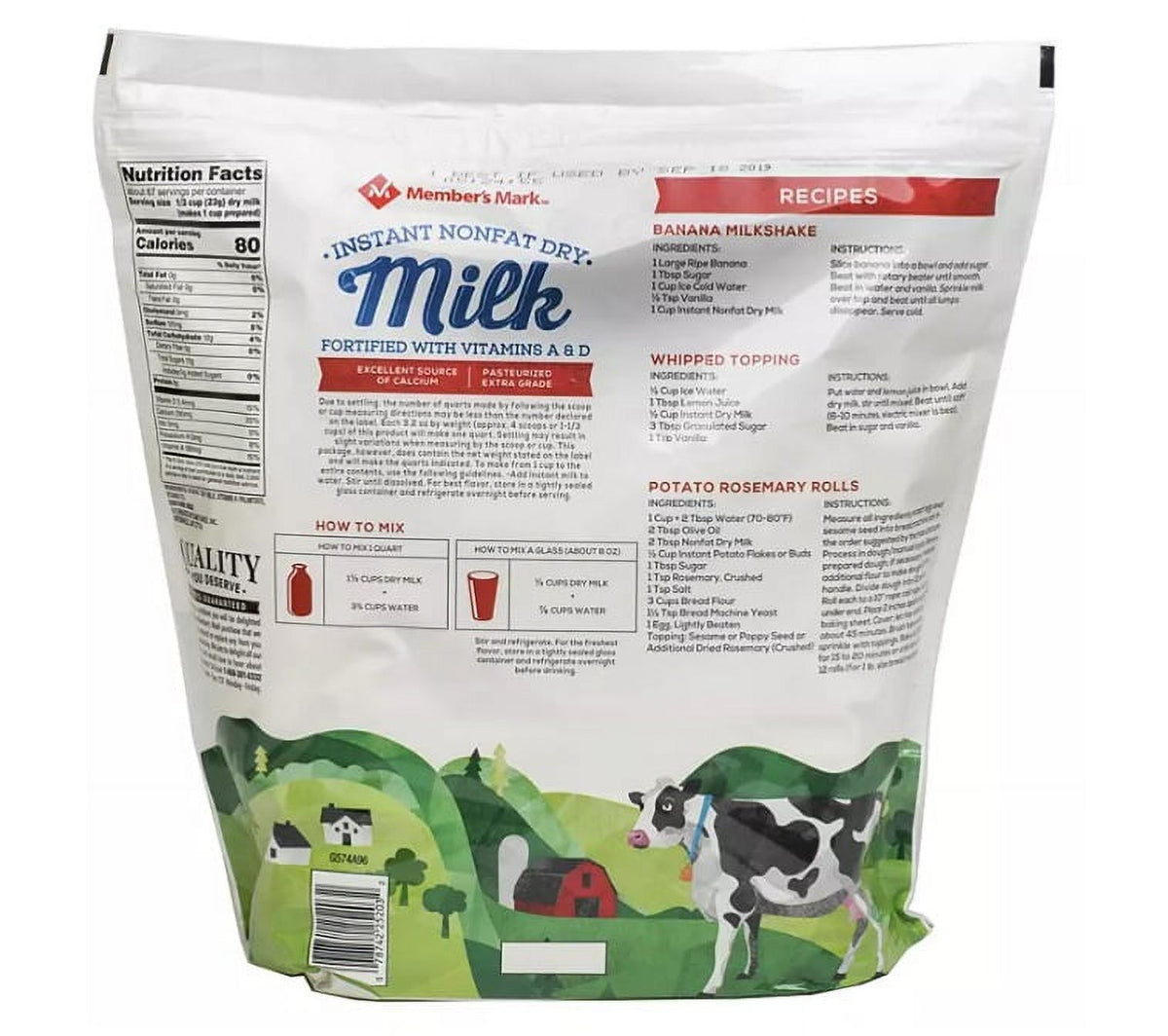 Non-Fat Instant Dry Milk (70.4 oz.) U355