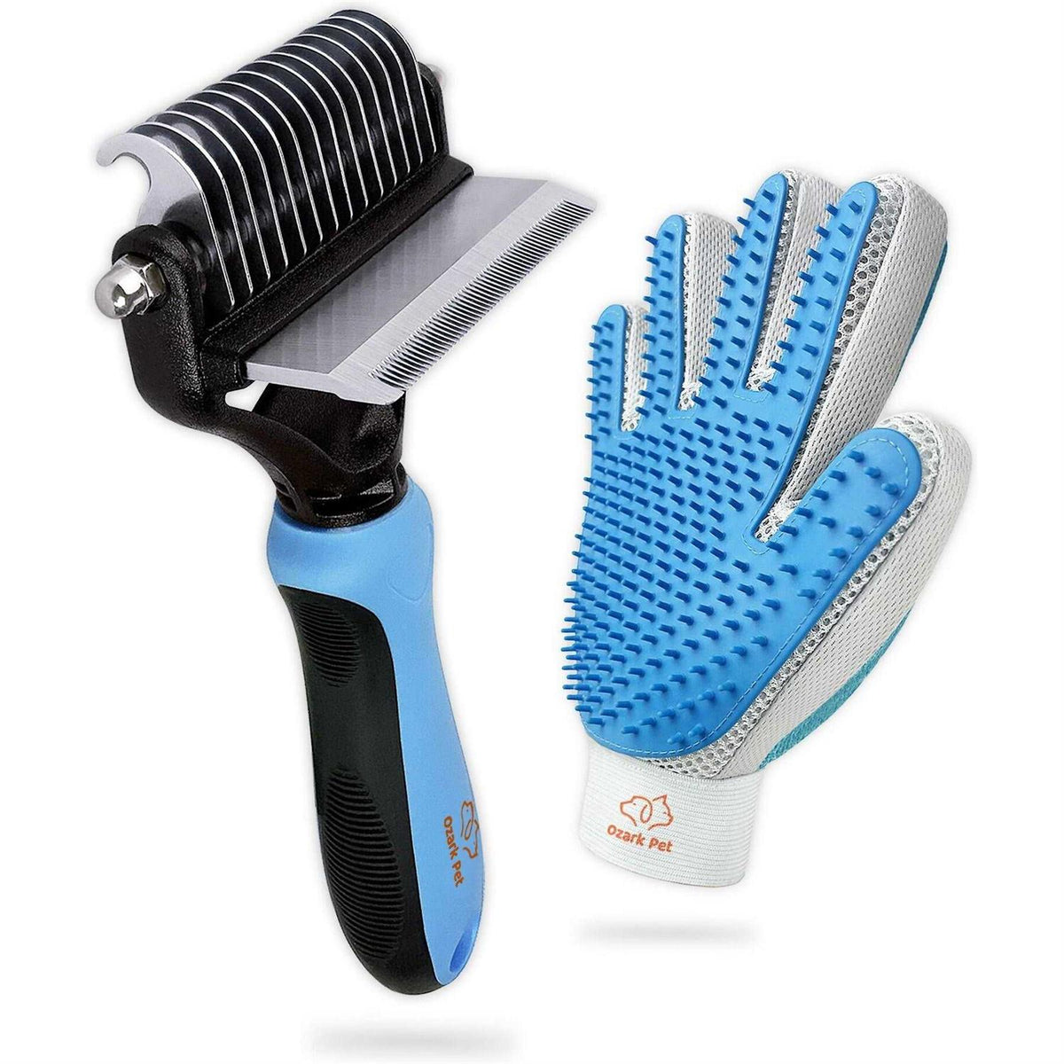 Dog and Cat Deshedding Brush and Shedding Glove I865622