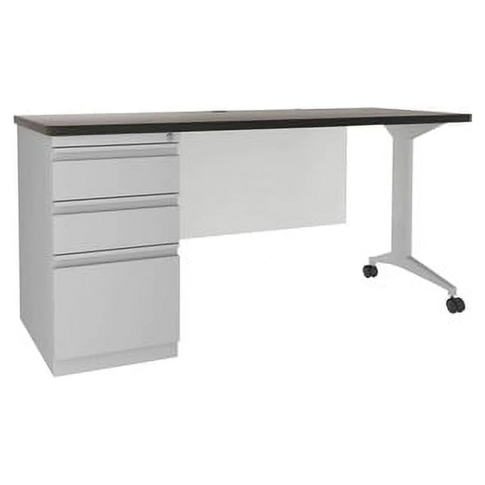 Laminate Desk 60" x 24" Charcoal Gray O57134