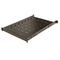 1U 19-inch Fixed 4-Post Rack Mount Server Shelf Black O19908