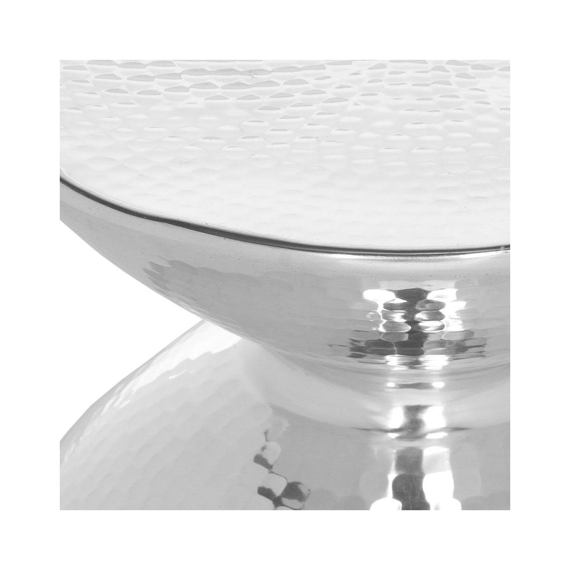 Silver Metal Table Stool L394