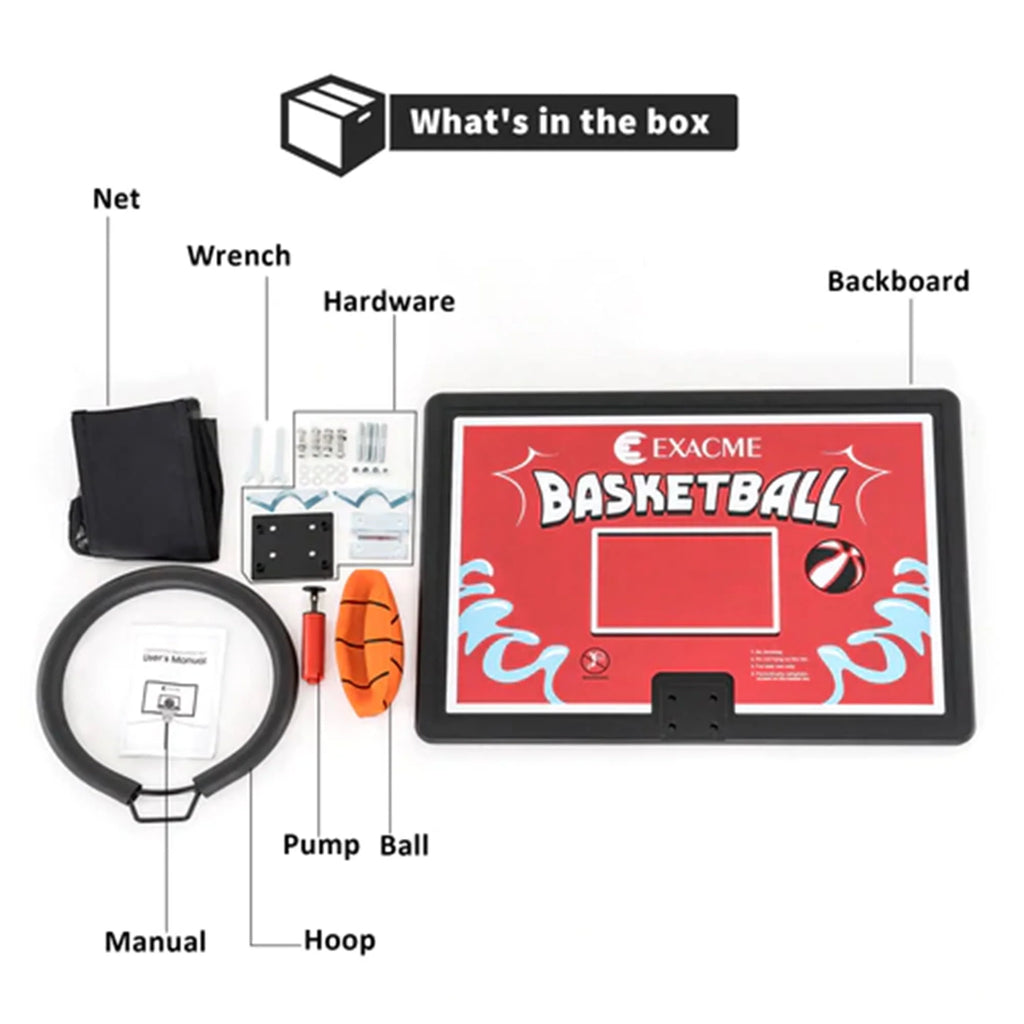 Red Trampoline Basketball Hoop C924918