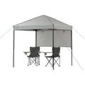 6' x 6' Gray Instant Outdoor Canopy E8408