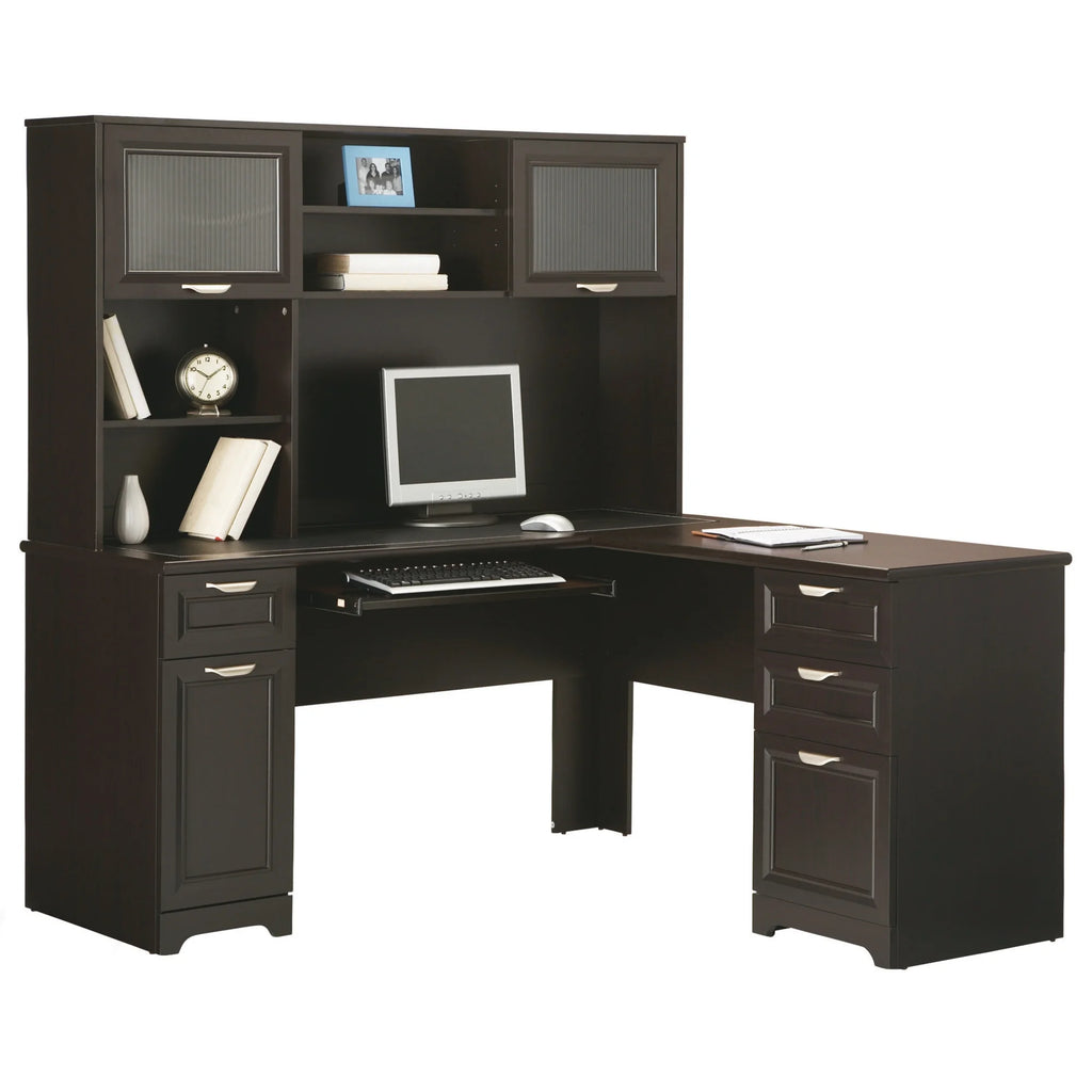 Espresso L-Shape Corner Desk D3968