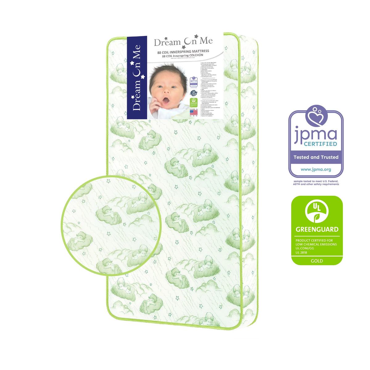 5 88 Coil Crib & Toddler Mattress I88784