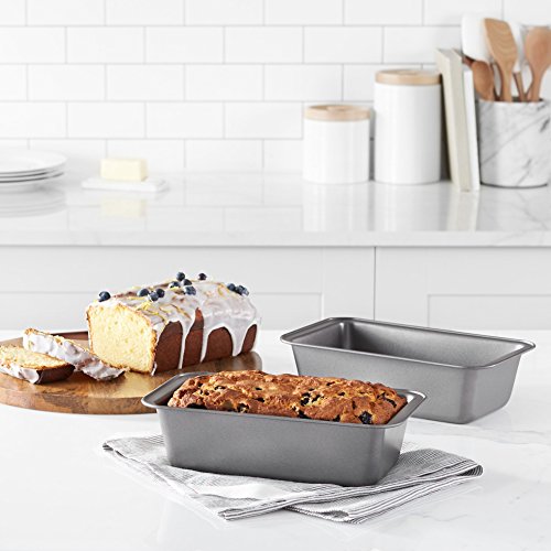 Rectangular Bread Loaf Pan, 9.5 x 5 Inch, Set of 2, Gray Z99455
