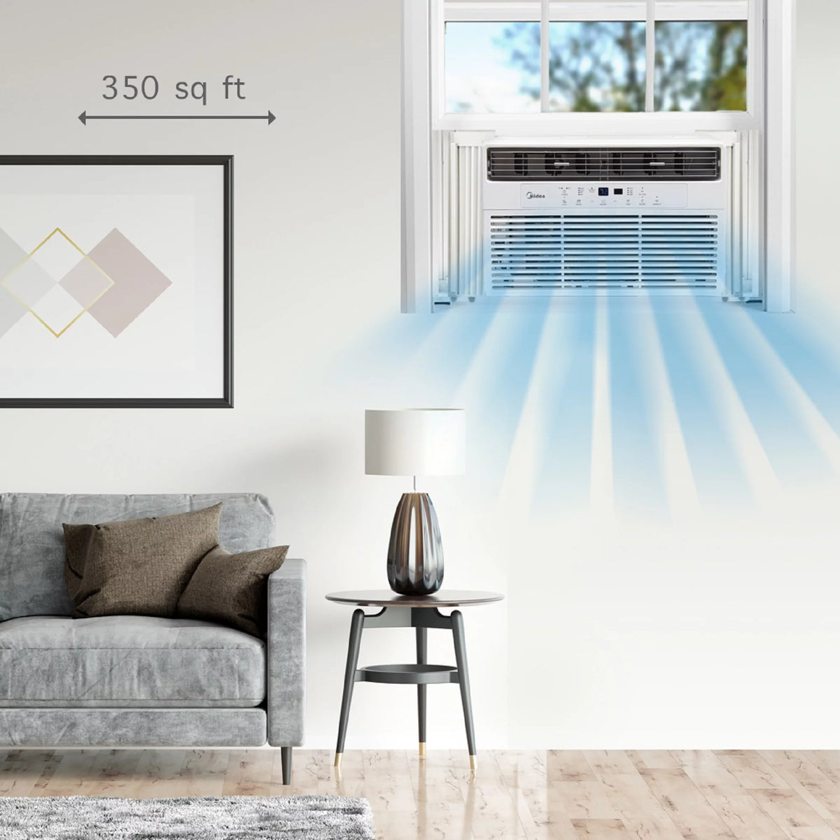 8,000 BTU 115V Smart Window Air Conditioner with Remote Y85644
