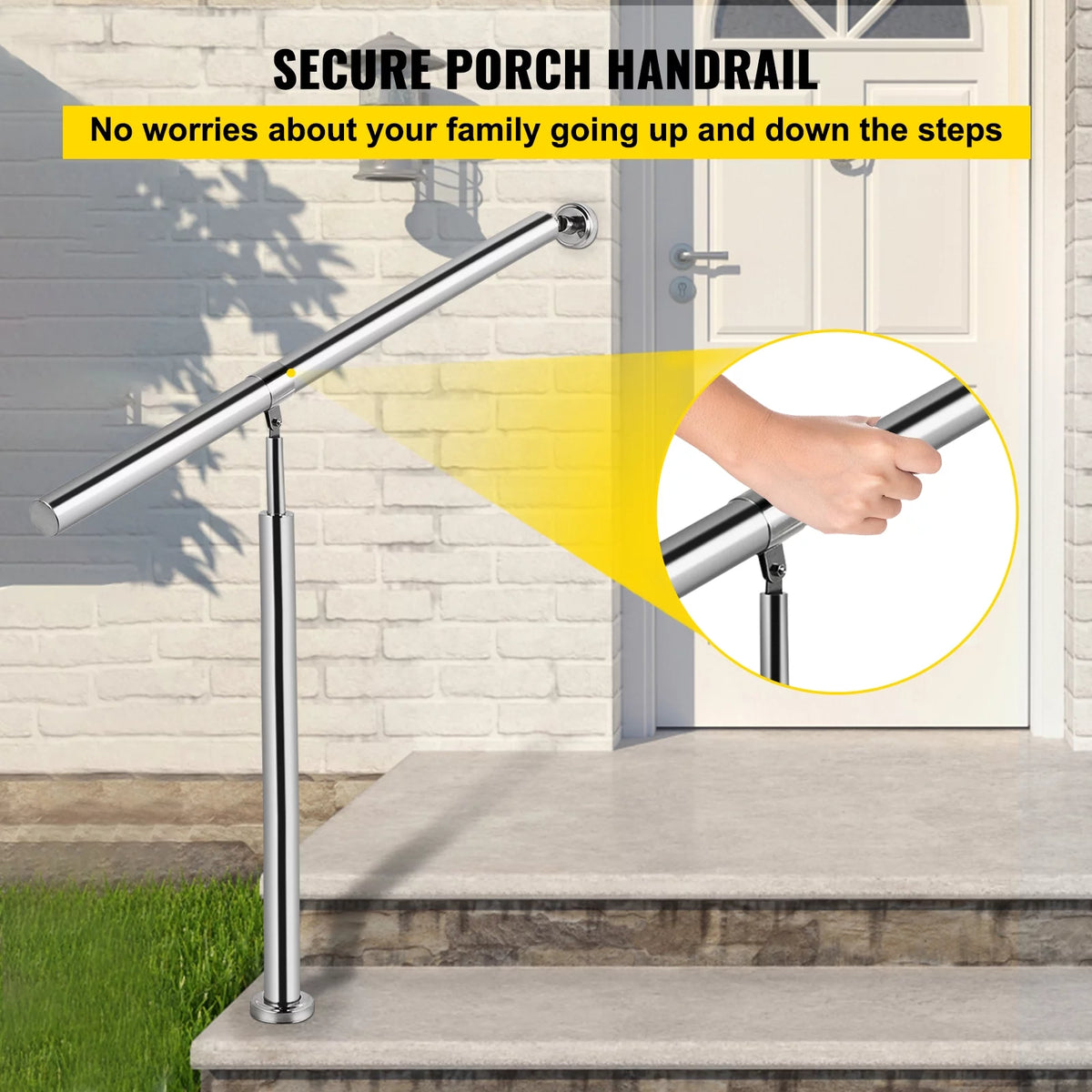 Stainless Steel 1 Step Handrail 80 x 90 CM K306