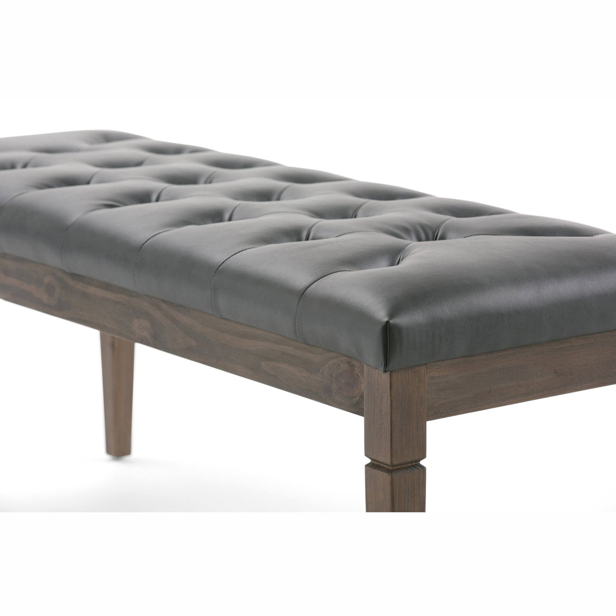 Distressed Saddle Brown Rectangle Ottoman Bench Y669