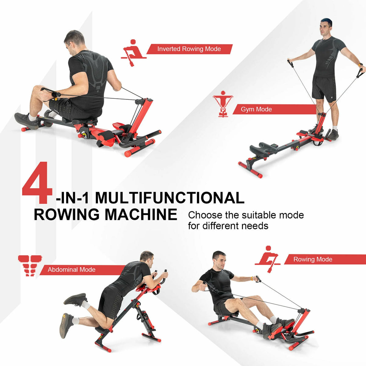 4 in 1 Folding Rowing Machine G272