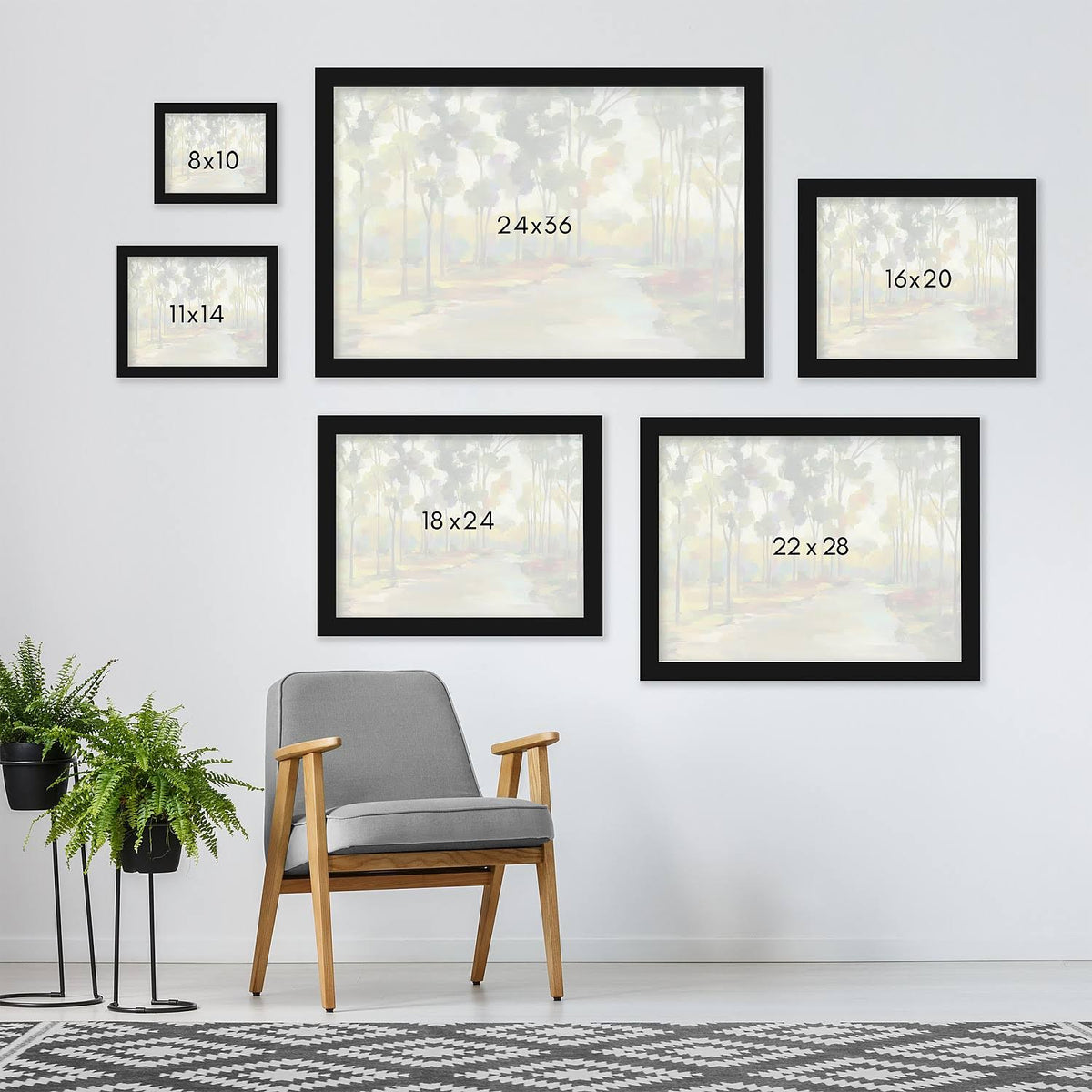 Black Framed Print 11x14 C1446