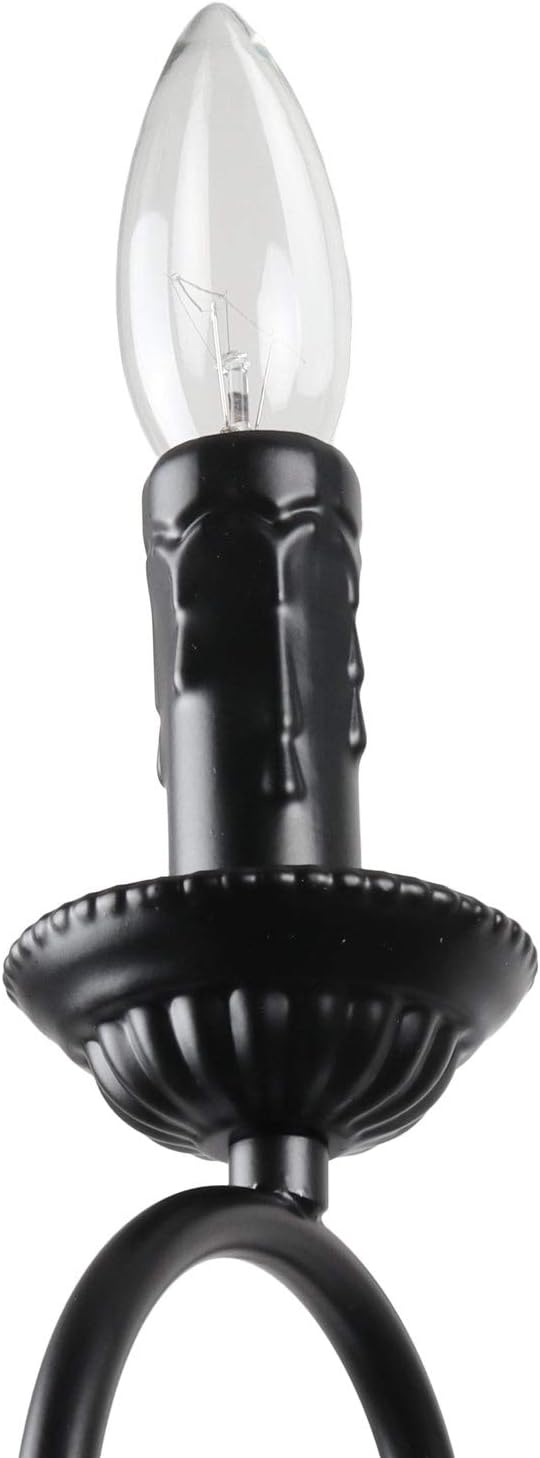 8 Lights Black Rustic Chandelier Ceiling Light Fixture Y4973
