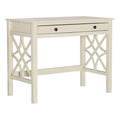 Antique White 1-Drawer Wood Desk H369