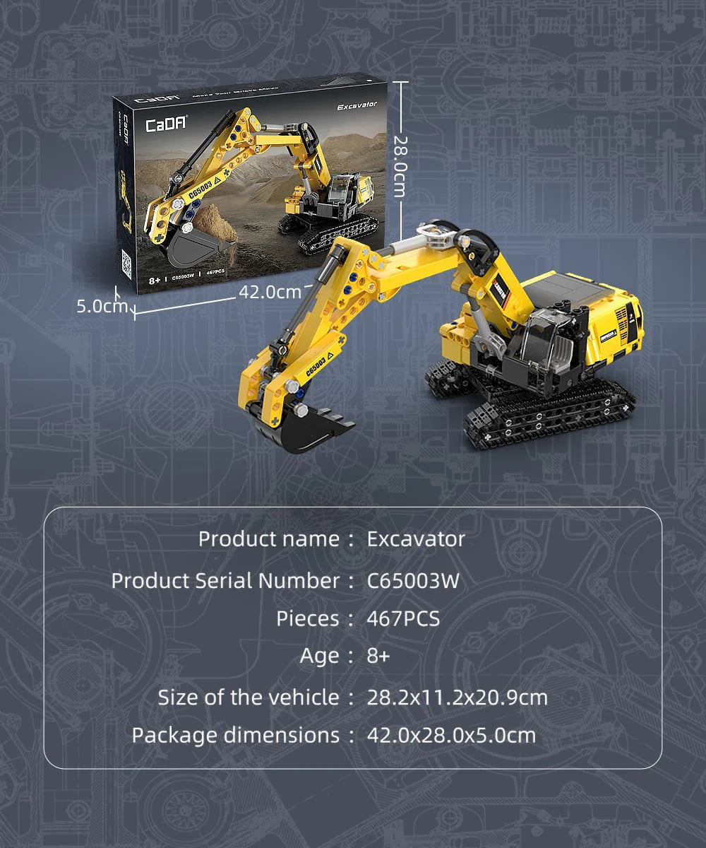 Mobile Crane Model Building Set 658 Pieces M700