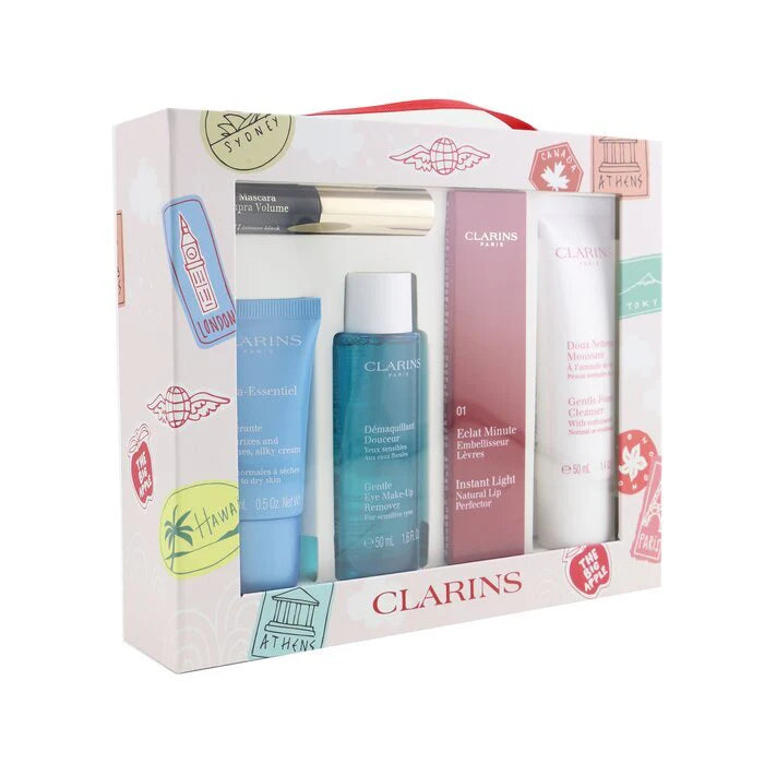 5 Pc Lip Perfector Cleanser Makeup Remover Cream Mascara Set Y299551
