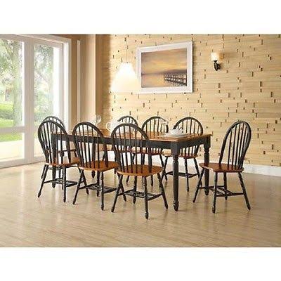 Set of 2 Windsor Chairs Black V80633