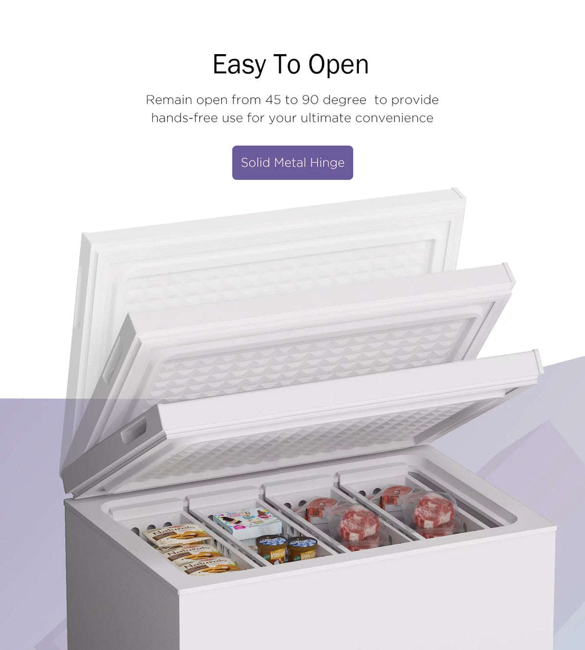 7.0 Cu ft Chest Freezer with Adjustable Temperature Controls H75849