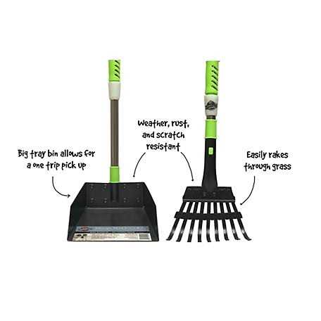 Telescoping Metal Tray & Rake C307