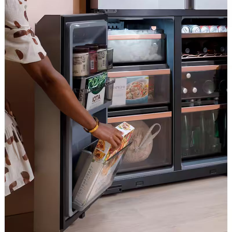 27.4 cu. ft. Quad Door Bottom Freezer Refrigerator with Dual Dispense Pitcher A811028