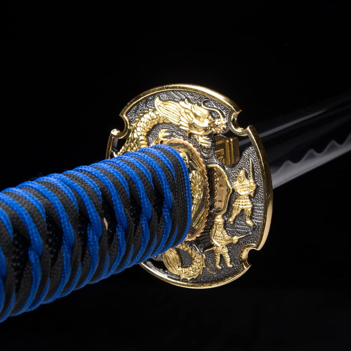 Blue Hand Forged Clay Tempered High Carbon Steel Katana B121488