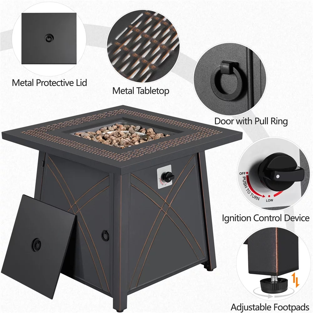 28 Propane Fire Pit Table L3607