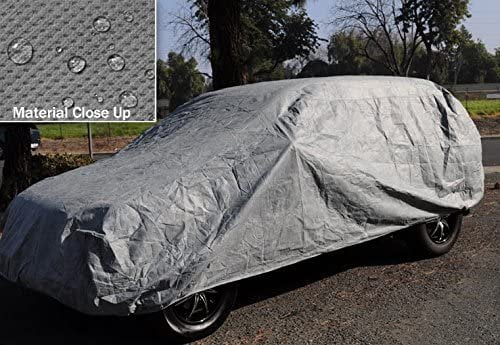 SUV Car Cover 184 inches Long Outdoor with Cable Lock, Bag & Wind Straps Y560197