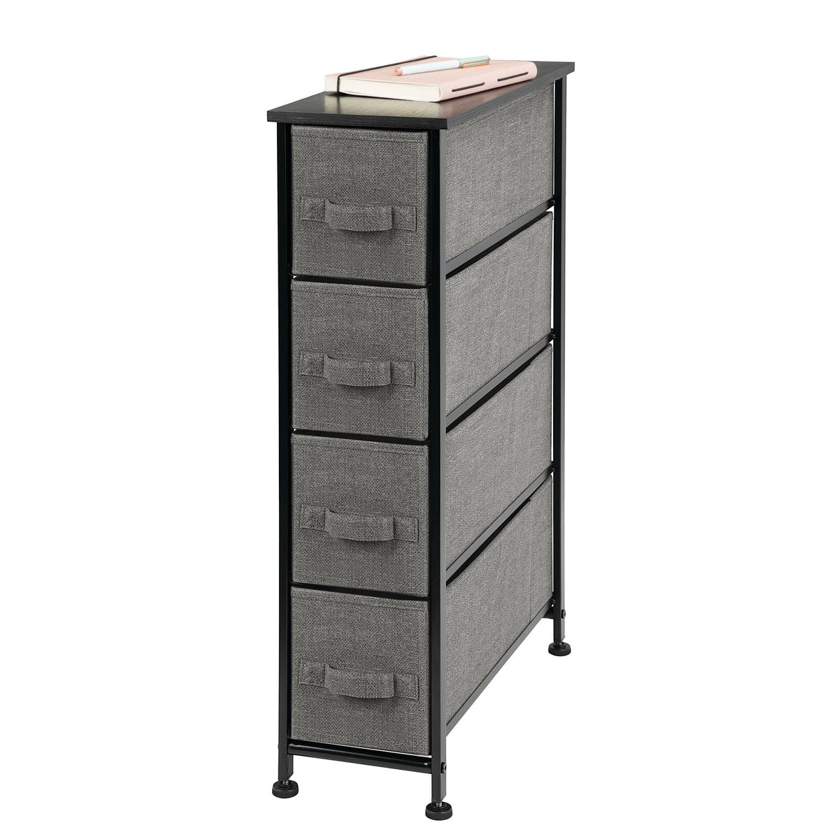 Narrow 4 Fabric Drawers Dresser B4973