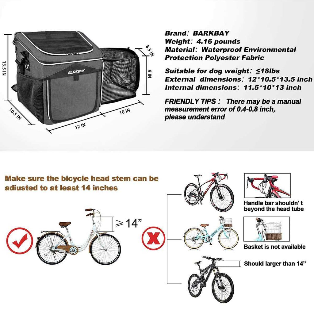 Dog Bike Basket Carrier O63094