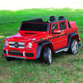 Cherry Red 12V Kids Ride-On Car L7543