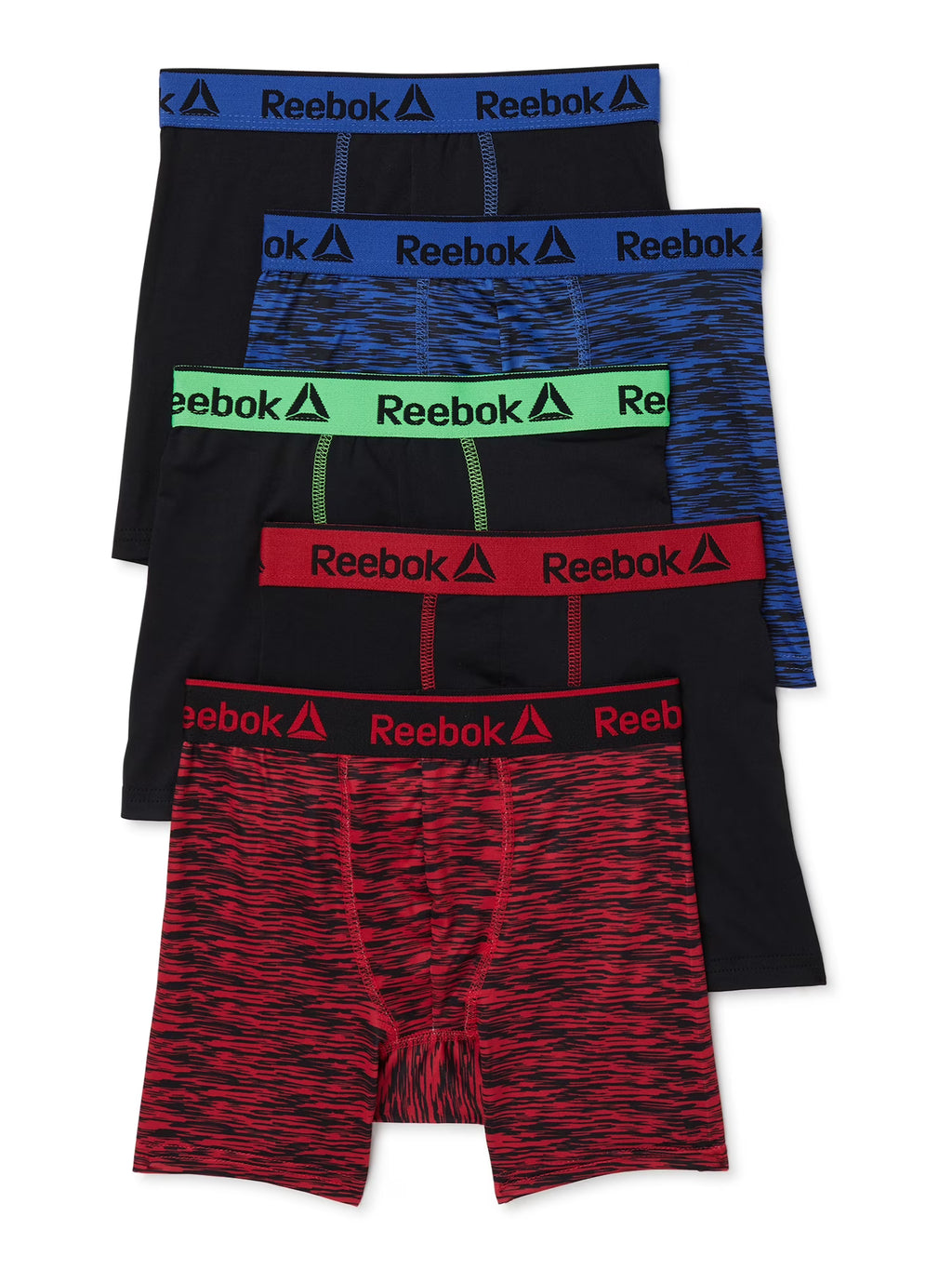Boys Performance Boxer Briefs, Large, 5-Pack H66629